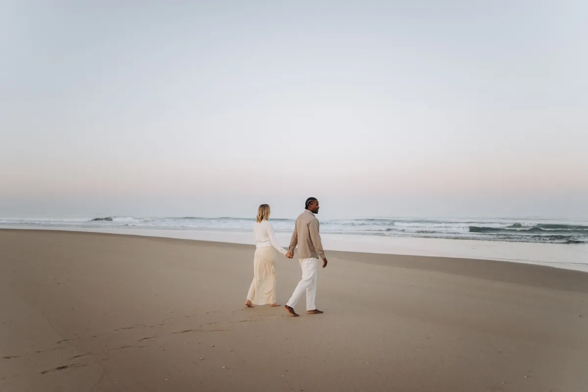 Maternity photoshoot on a beach near Lisbon